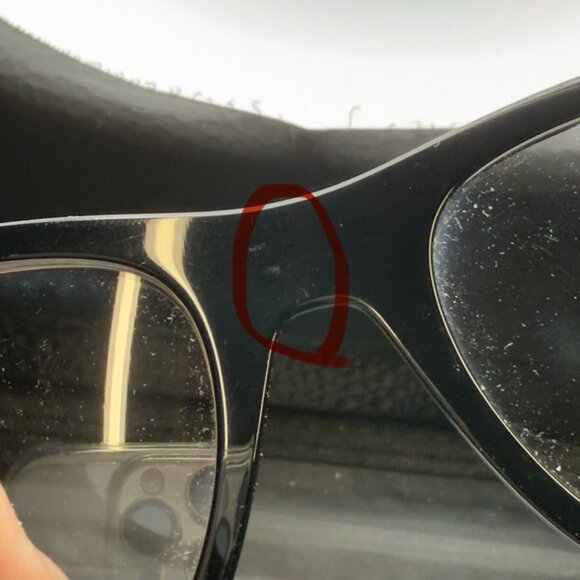 Prada PR A18V 16K-101 Black Frame 52 mm Demo Lens Woman's Eyeglasses READ - Picture 9 of 10